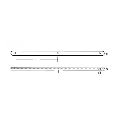 Anode strip for fast boats 1000x50x13
