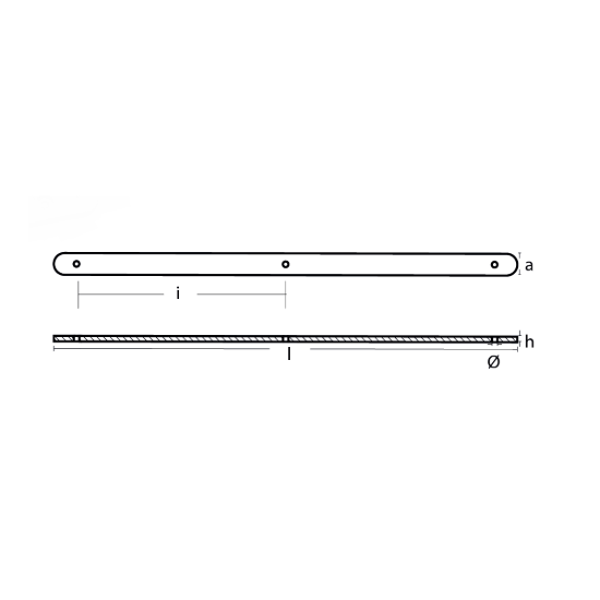 Anode strip for fast boats 1000x50x13