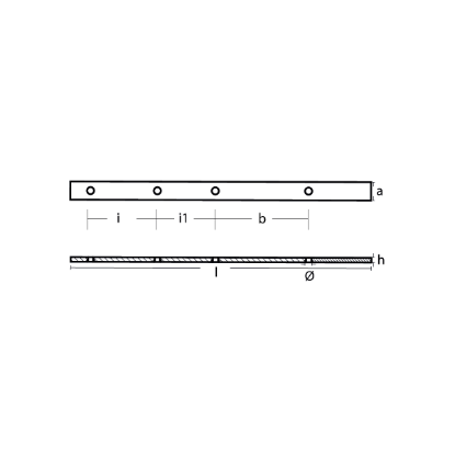 Anode strip for fast boats 770x50x13