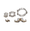 Silver shaft grounding Ø 115 - N.1 silver bathed ring with N.1 brush holder and N.2 brushes