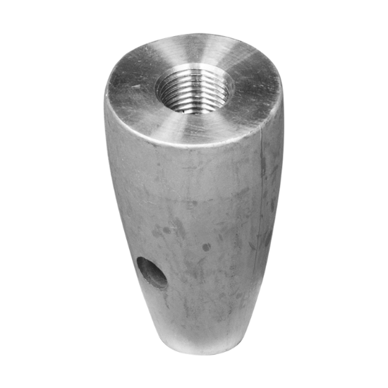 Volvo Penta type nut anode for fixed propeller shaft Ø25  th.16x1,5