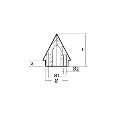 Compatible Max Prop cone shape anode