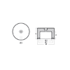 Ferretti propeller anode Ø200