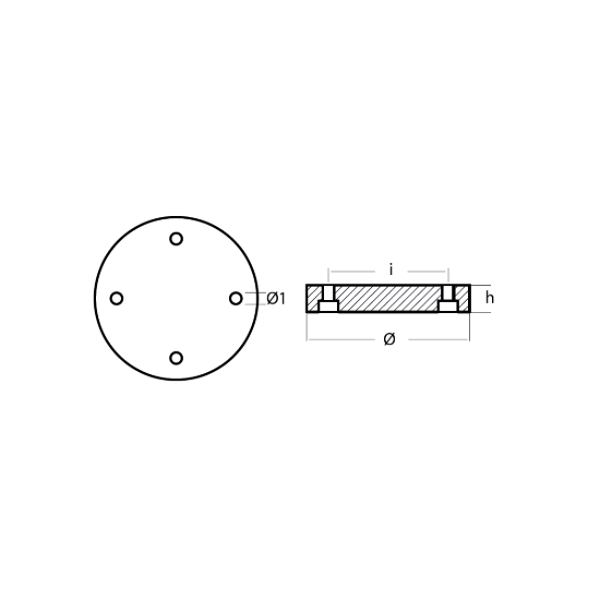 Turian  propeller anode Ø140 H25