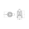 Thruster propeller anode