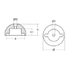 Sleipner type propeller nut