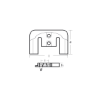 Mercruiser Cavitation plate - Piastra anticavitazione