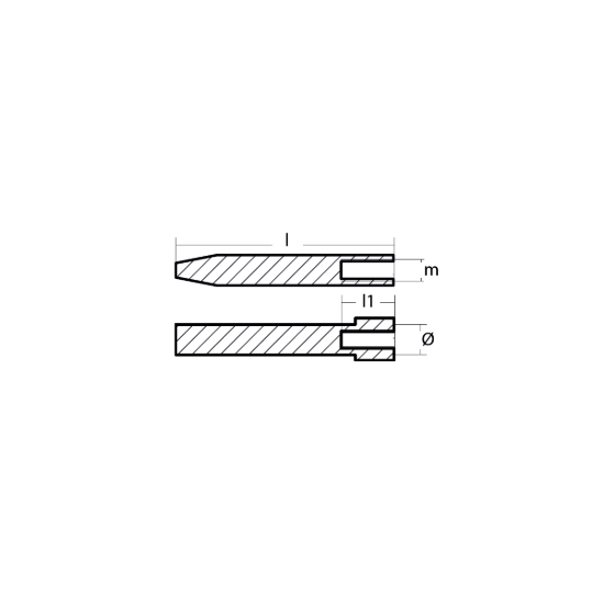 Parsun engine rod - Barrotto per motori Panier