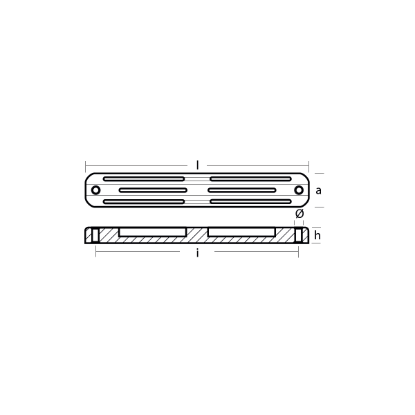 Selva Bar anode for engine - Barra per motori Selva