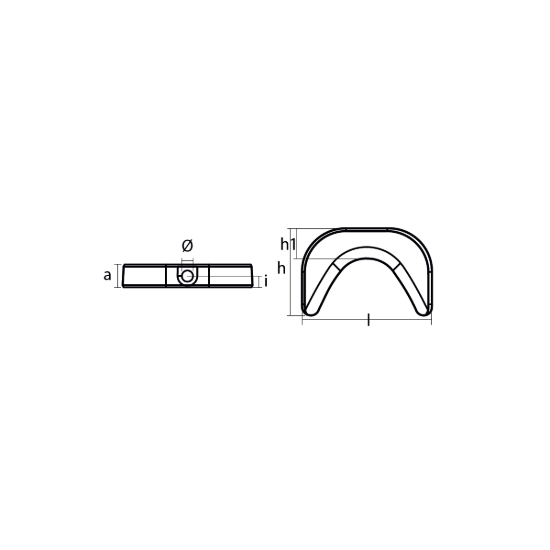 Selva Horseshoe anode - Placca curva per Motori Selva