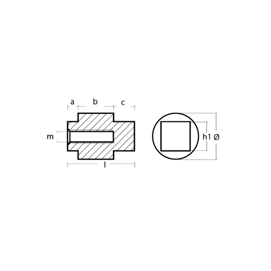 Selva Cylinder anode - Anodo cilindrico per Motori Selva
