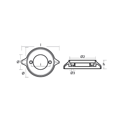 Volvo outdrive ring for engine 280 - 290 single prop