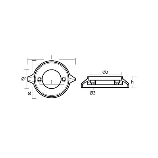 Volvo outdrive ring for engine 280 - 290 single prop