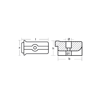 Volvo Penta small anode plates for folding propeller - Piastrina per elica abbattibile Volvo Penta