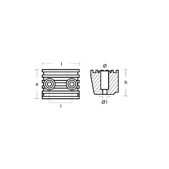Volvo Penta Block for DPX outdrive