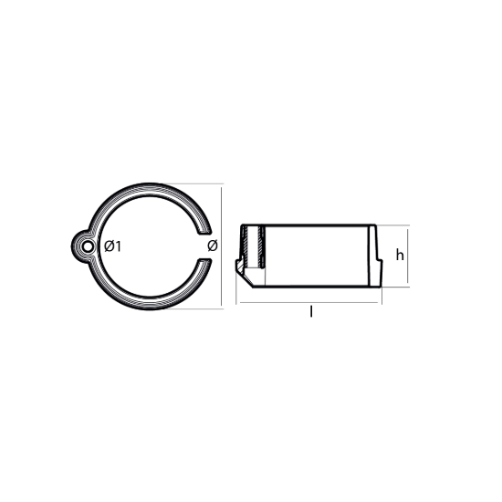 Volvo Penta Collar for engine - Collare per motore Volvo Penta