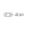 Yamaha small plate for engines - Piastrina per motore Yamaha