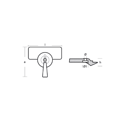 Yamaha Lower unit anode - Placca per fuoribordo Yamaha