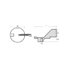 Yamaha Trim Tab anode - Pinna per fuoribordo Yamaha