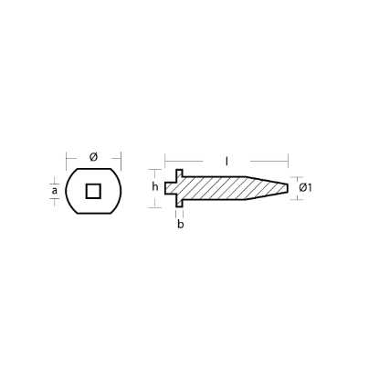 Yamaha Small anode for crankcase cylinder - Anodo interno per motore Yamaha
