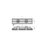 Yamaha anode plate for sterndrive - Placca per piede Yamaha