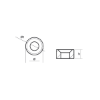Yamaha Small anode for crankcase cylinder - Anodo interno per motore Yamaha