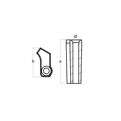 Yamaha Small anode for crankcase cylinder - Anodo interno per motore Yamaha