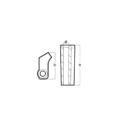 Yamaha Small anode for crankcase cylinder - Anodo interno per motore Yamaha