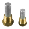ZF pencil anode Ø10 L.18 with brass plug 1/4''Bspt
