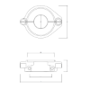 Volvo Penta split collar for saildrive