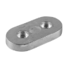 Kamewa  oval plate anode for engines - Piastra ovale asolata per motori Kamewa