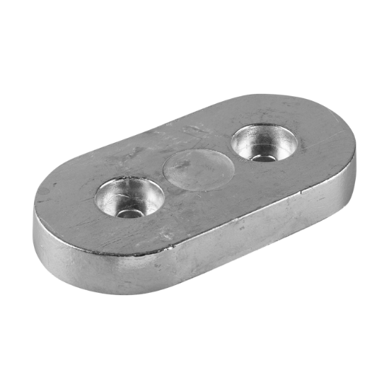 Kamewa  oval plate anode for engines - Piastra ovale asolata per motori Kamewa