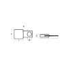 Plate for standing buoy with stainless steel strap insert