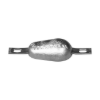 tear drop bolt-on anode 2,1kg with slotted holes H.C.200