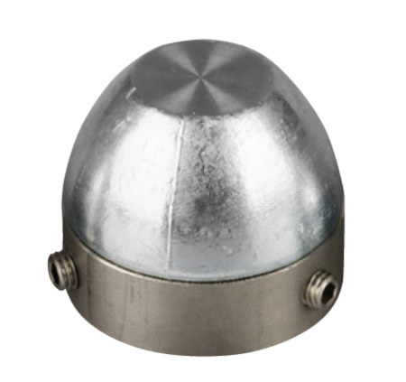 ogiva bosvik in zinco con inserto inox ø30