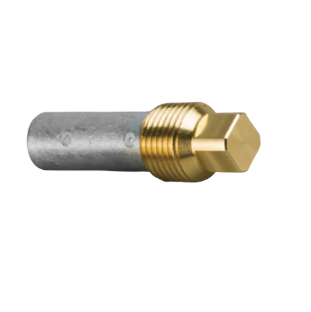 Anodo Volvo Penta  Ø15,5 L.40  completo di tappo th.1/2'' Bspt