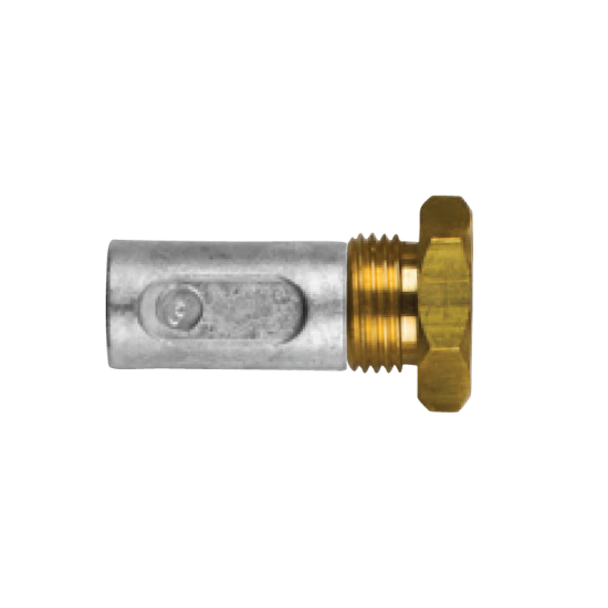 AIFO-FTP  pencil anode Ø14 L.28 complete with brass plug th.18X1,5