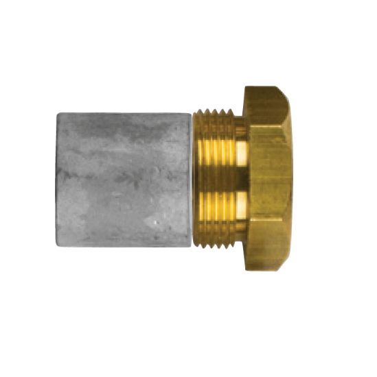 AIFO-FTP pencil anode Ø20 L.20 complete with brass plug th.28X1,5
