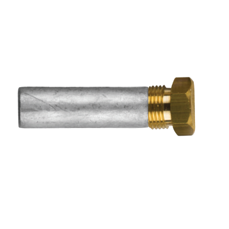 Anodo Caterpillar Ø 14 L.50 completo di tappo th.3/4'' UNF