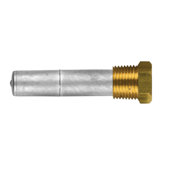 Cummins pencil anode Ø 16 L.50 complete with brass plug th.1/2''bspt
