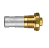 Isotta Fraschini pencil anode Ø14 L. 20mm M8 complete with brass plug 18x1,5
