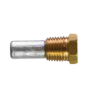 Sen-Dure pencil anode Ø 9,5 L. 19,1 complete with brass plug th.1/4'' NPT