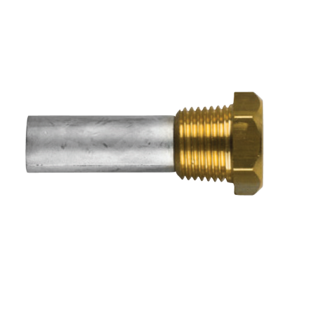 Anodo Sen-Dure pencil anode Ø 9,5 L. 51 completo di tappo plug th.1/8'' NPT