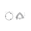 Compatible Max Prop - 3 holes propeller anode Ø100