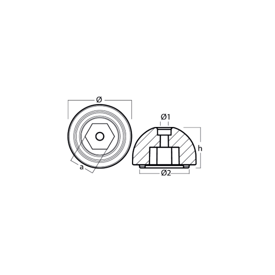 Quick propeller nut FOR BTQ140