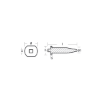 Mercury/Mercruiser cylinder head anode -  Anodo per testata motore Mercury