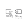 OMC Double Plate for Saildrive - Piastrina doppia per Saildrive OMC