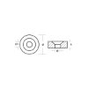 Johnson - Evinrude Washer Anode - Rondella per motori Johnson - Evinrude