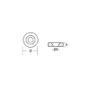 Yamaha button anode for engines - Rondella per motori Yamaha