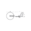 Yamaha Trim Tab anode - Pinna per fuoribordo Yamaha